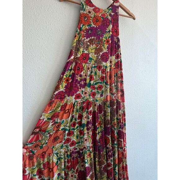 Women’s Natural Life Boho Floral Maxi Dress Size M - Picture 2 of 10